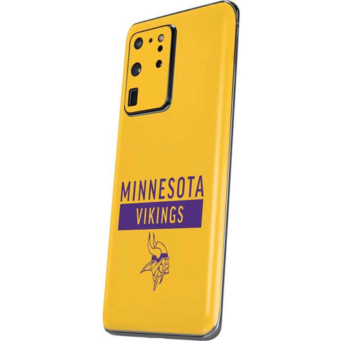 NFL Minnesota Vikings Yellow Performance Series Galaxy S20 Ultra 5G Skin